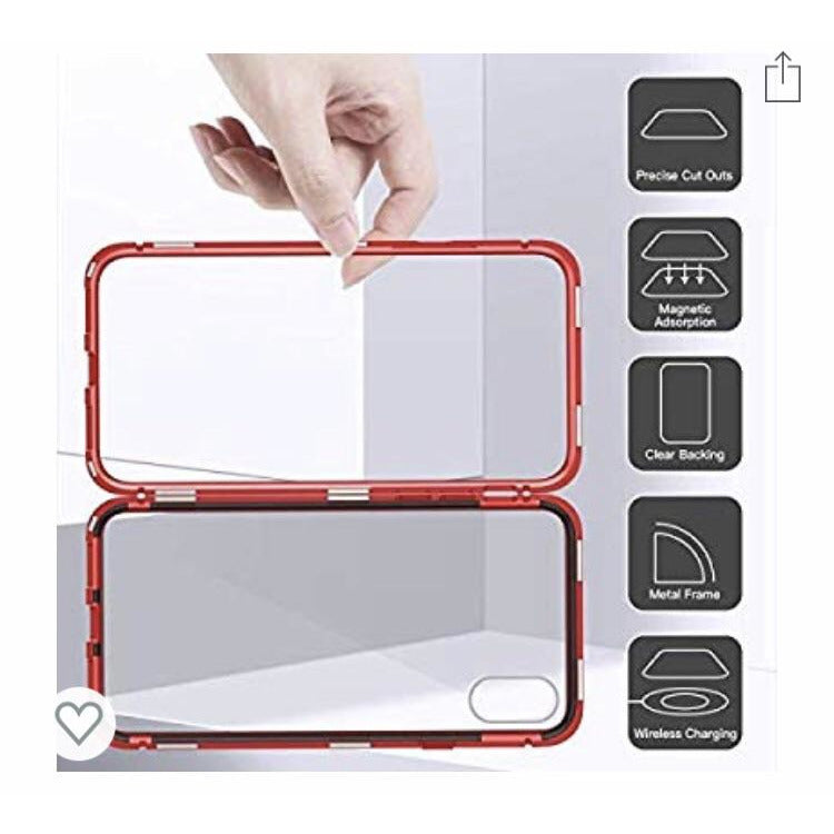 Coque rigide en verre trempé rouge IPhone XR -50% - GEO Gabon Shop Online 