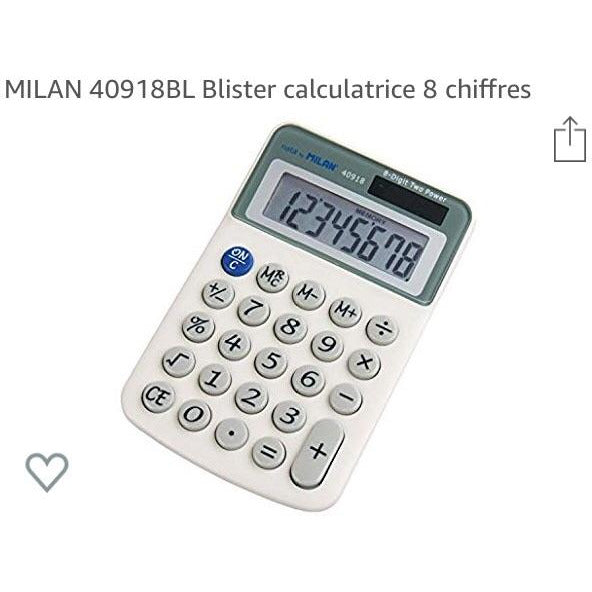 Calculatrice MILAN (8 chiffres) -30% - GEO Gabon Shop Online 