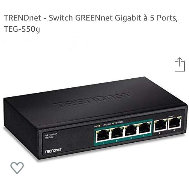Switch 5 ports Gigabit TEG-S50G -20% - GEO Gabon Shop Online 