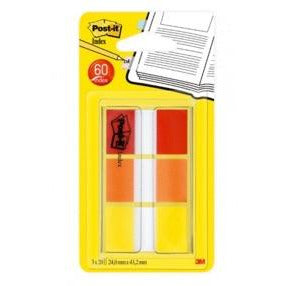 Post-it index 24x43mm rouge/orange/jaune (3x20) -20% - GEO Gabon Shop Online 