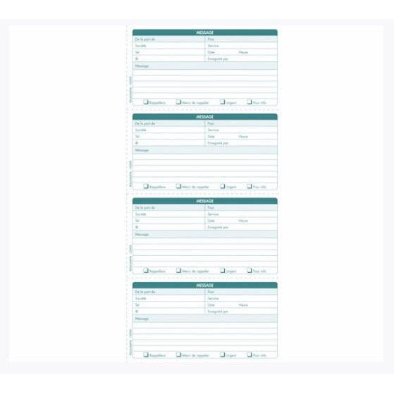 Carnet Messages 29.7x14.8cm 50 dupli autocopiants -20% - GEO Gabon Shop Online 