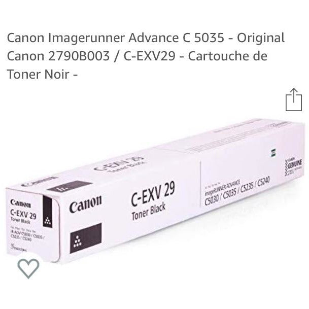 Toner Canon c-exv 29 Noir -33% - GEO Gabon Shop Online 