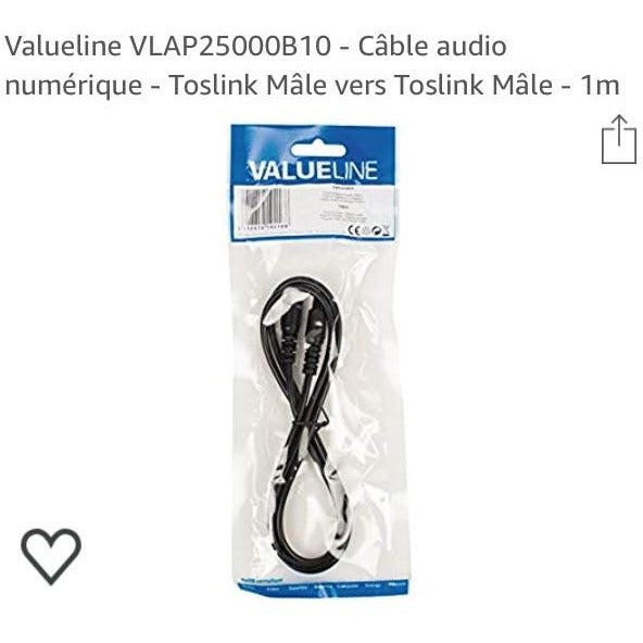 Câble TOSLINK 1m -40% - GEO Gabon Shop Online 