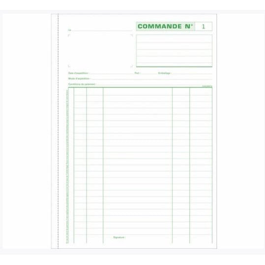 Manifold Commandes 29.7x21cm 50f tripli autocopiants -20% - GEO Gabon Shop Online 