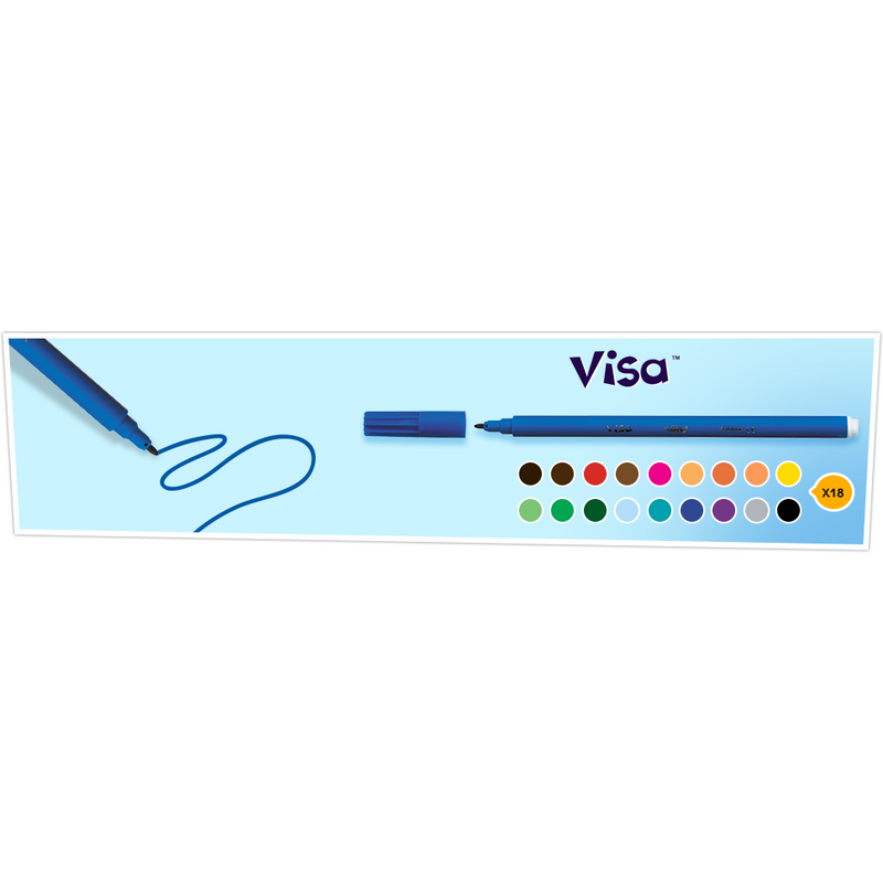 Feutres de coloriage KIDS Visa étui de 12 -40% - GEO Gabon Shop Online 