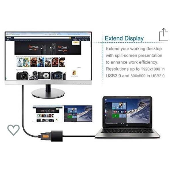 Adaptateur/Convertisseur USB 3.0->VGA -40% - GEO Gabon Shop Online 