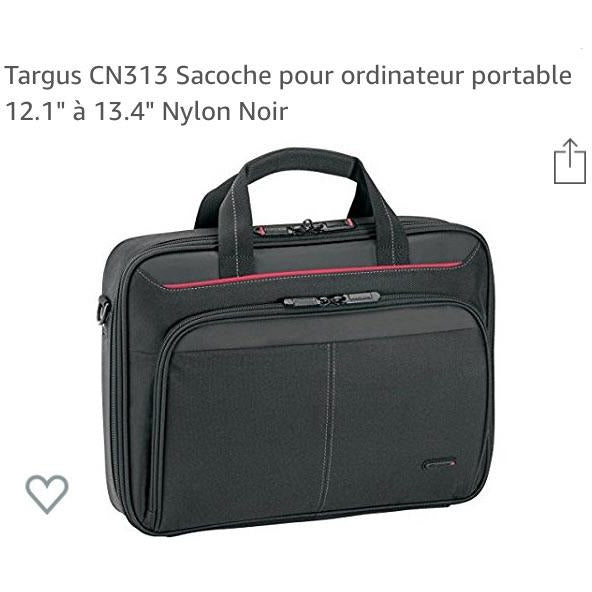 Sac Notebook TARGUS Classic 13.4" noir -33% - GEO Gabon Shop Online 