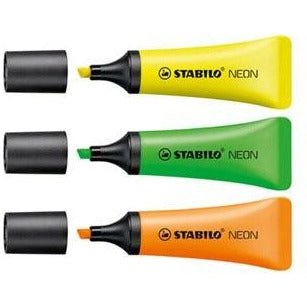 Surligneurs NEON vert/orange/jaune (3) -20% - GEO Gabon Shop Online 