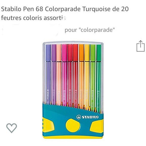 Feutres dessin Colorparade Pen 68 bte de 20 -15% - GEO Gabon Shop Online 