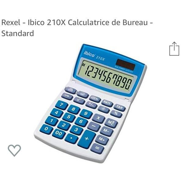 Calculatrice IBICO 210X (10 chiffres) -25% - GEO Gabon Shop Online 
