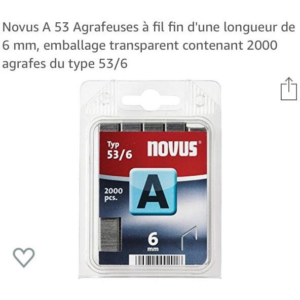 Agrafes 53/6 bte de 2.000 -28% - GEO Gabon Shop Online 