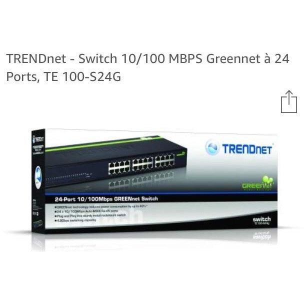 Switch 24 ports 10/100 Mbps TE100-S24G -38% - GEO Gabon Shop Online 