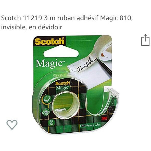 Dévidoir adhésif Magic invisible 19mmx7.5m -25% - GEO Gabon Shop Online 