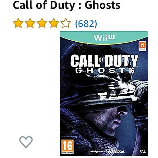 WII U Jeu CALL of DUTY Ghosts -Destockage !!! - GEO Gabon Shop Online 