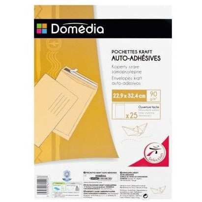 Enveloppes kraft A4 229x324 90g paquet de 25 -20% - GEO Gabon Shop Online 