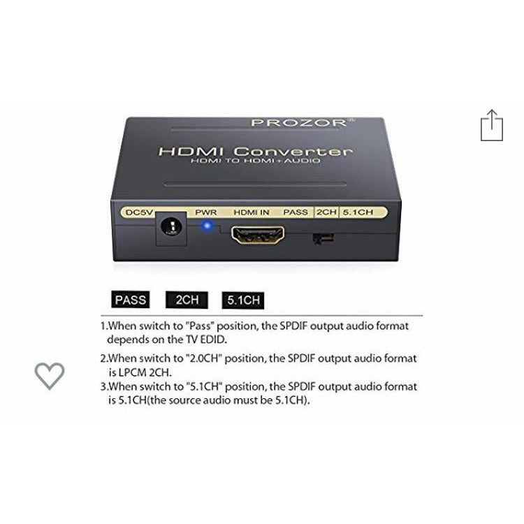 HDMI Convertisseur —> HDMI + Audio -20% - GEO Gabon Shop Online 