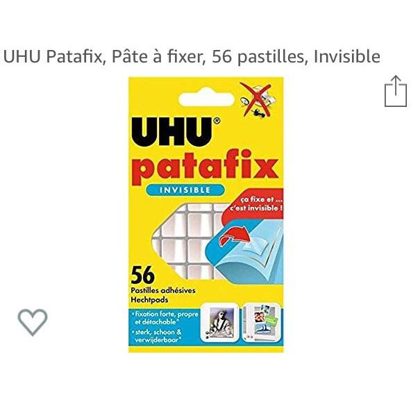 Patafix 56 pastilles adhésives invisibles -20% - GEO Gabon Shop Online 