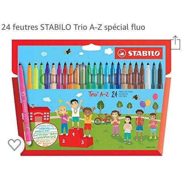Feutres de coloriage Trio A-Z étui de 24 -37% - GEO Gabon Shop Online 