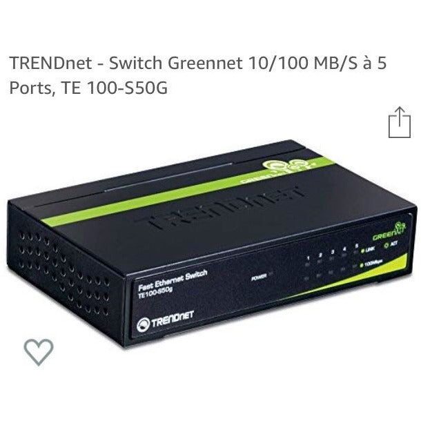 Switch 5 ports 10/100 Mbps TE100-S50G -33% - GEO Gabon Shop Online 