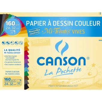 Papier Dessin coul A4 maxi 24x32 12f 160g -20% - GEO Gabon Shop Online 