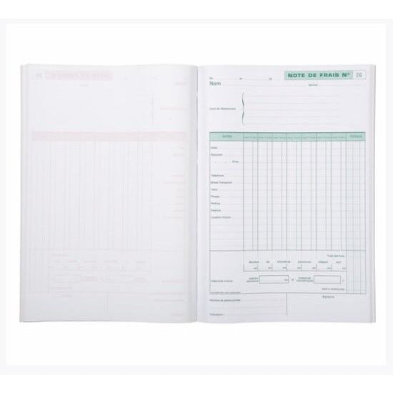 Manifold 50 Notes de Frais 29.7x21cm dupli autocopiants -20% - GEO Gabon Shop Online 