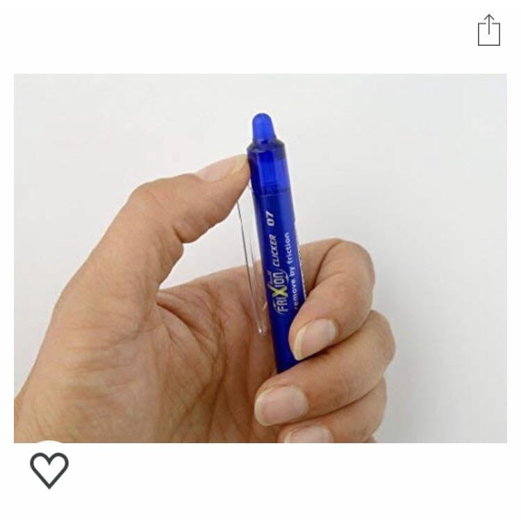 FriXion Ball Clicker 0.7 encre effaçable bleu nuit -20% - GEO Gabon Shop Online 