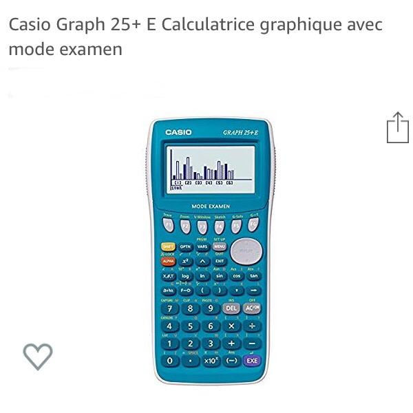 Calculatrice graphique GRAPH 25+E -25% - GEO Gabon Shop Online 
