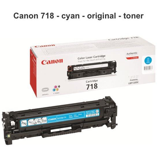 Toner Canon 718 Cyan -36% - GEO Gabon Shop Online 