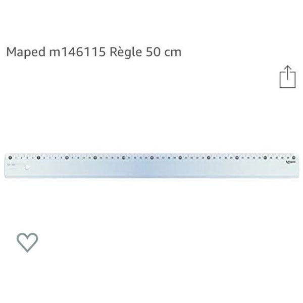 Règle plastique Essentials 50cm -33% - GEO Gabon Shop Online 