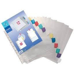 Pochette 12 Intercalaires A4 PP -20% - GEO Gabon Shop Online 