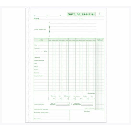 Manifold 50 Notes de Frais 29.7x21cm dupli autocopiants -20% - GEO Gabon Shop Online 