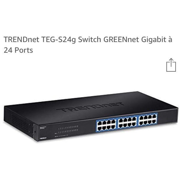 Switch 24 ports Gigabit TEG-S24G -35% - GEO Gabon Shop Online 