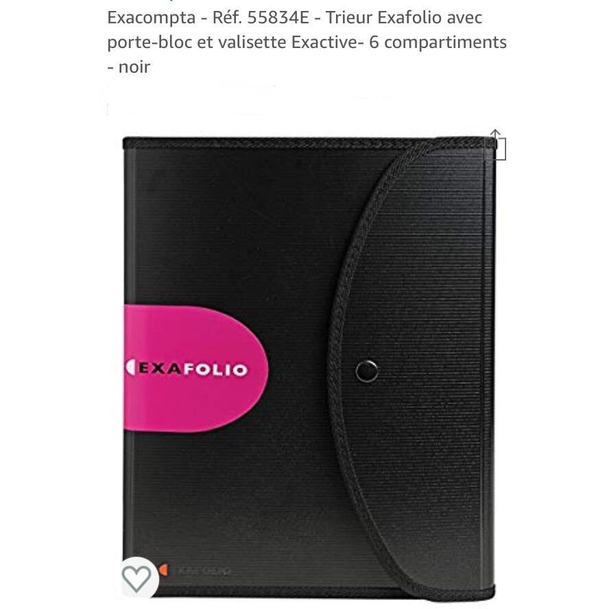 Trieur EXAFOLIO avec Porte-Bloc et Bloc-notes EXACTIVE 6 comp -20% - GEO Gabon Shop Online 