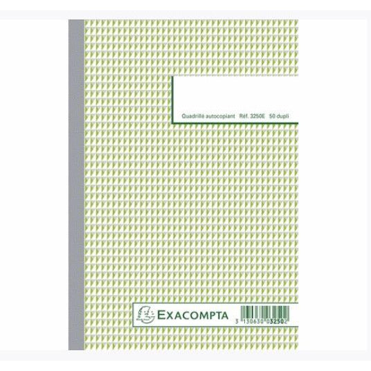 Manifold Carnet quad 5x5 21x14.8cm 50 dupli autocopiants -20% - GEO Gabon Shop Online 