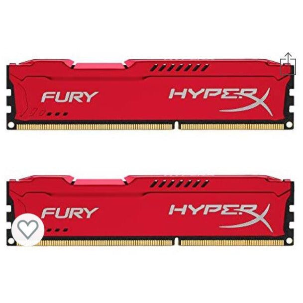 HyperX FURY Red DDR3 DIMM Kit 8Go (2x4Go) -38% - GEO Gabon Shop Online 
