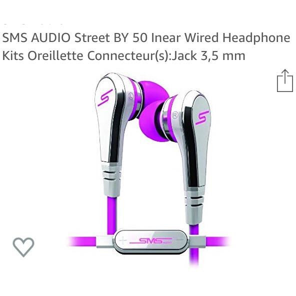 Ecouteurs mains-libres STREET by 50 rose -50% - GEO Gabon Shop Online 