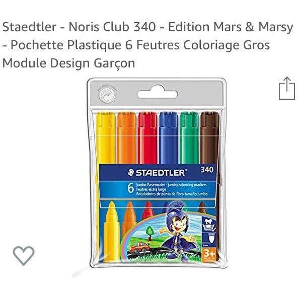 Feutres de coloriage Noris 340 extra large étui de 6 -20% - GEO Gabon Shop Online 
