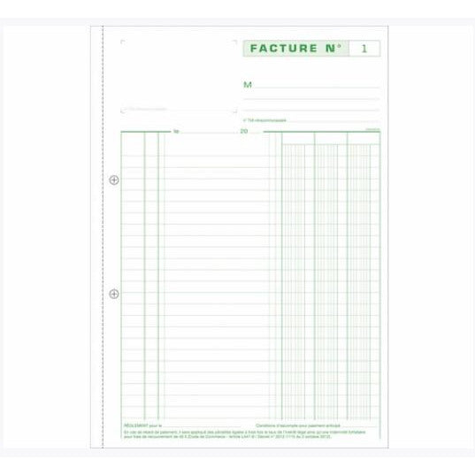 Manifold Factures 29.7x21cm 50f tripli autocopiants -20% - GEO Gabon Shop Online 