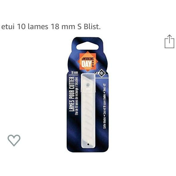 Cutter étui 10 lames 18mm -20% - GEO Gabon Shop Online 