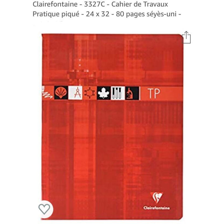 Cahier TP 24X32  80p seyes/uni 90g -29% - GEO Gabon Shop Online 