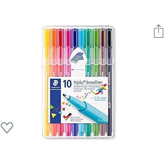 Feutres écriture Triplus Broadliner 0.8mm étui de 10 -20% - GEO Gabon Shop Online 