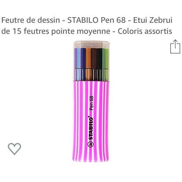 Feutres dessin Zébrui Pen 68 bte de 15 -33% - GEO Gabon Shop Online 