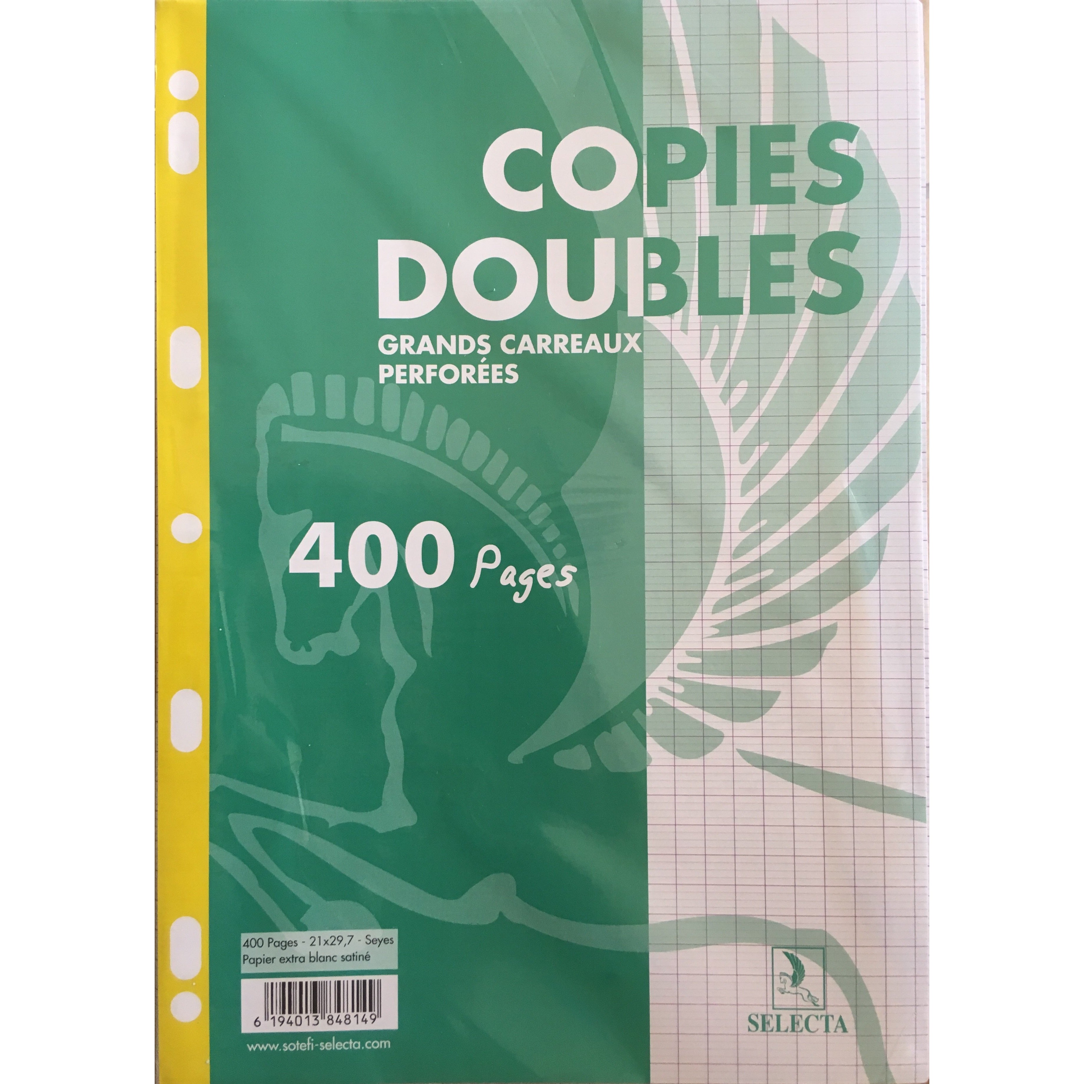 Copies doubles 400p perforées A4 seyes -20% - GEO Gabon Shop Online 