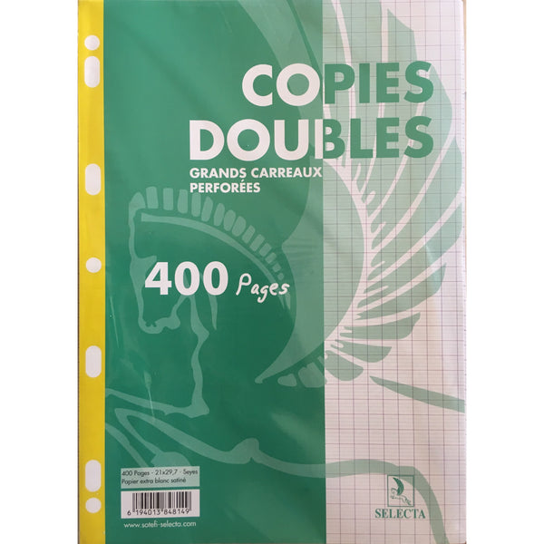 Copies doubles 400p perforées A4 seyes -20% - GEO Gabon Shop Online 