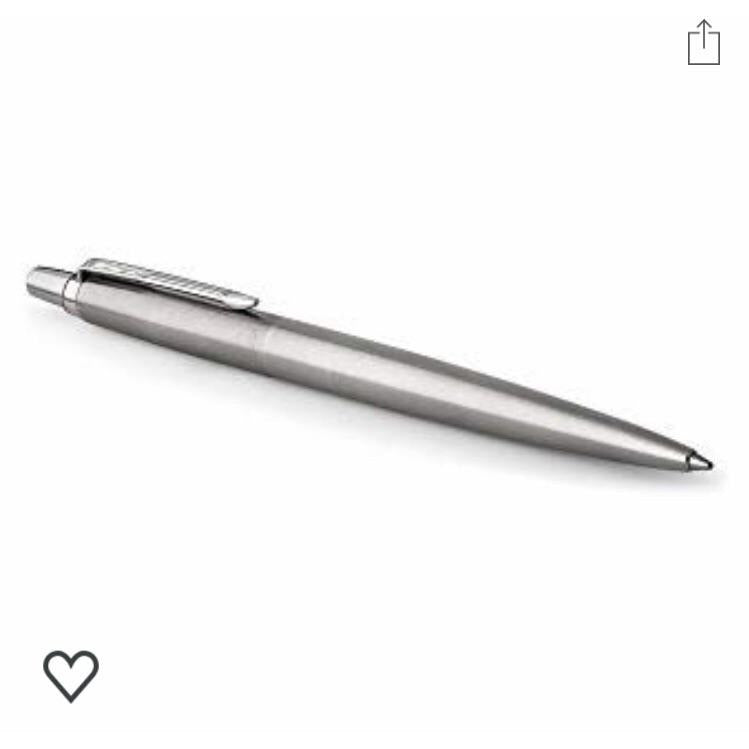 Stylo Bille encre bleue Parker Jotter corps Acier -40% - GEO Gabon Shop Online 