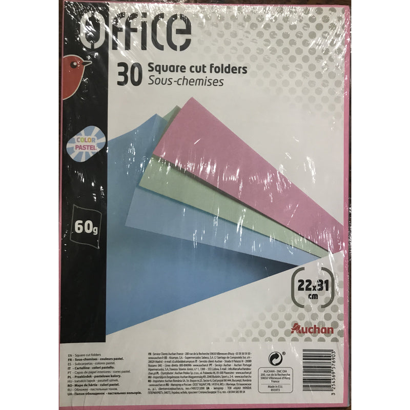 Sous-Chemises Office 60g ass coul pastel paquet de 30 -5% - GEO Gabon Shop Online 