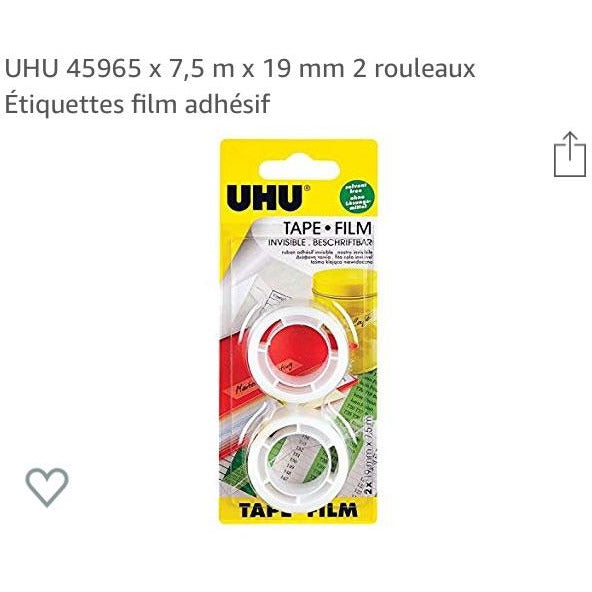Adhésifs invisibles 7.5mx19mm 2 Rouleaux -20% - GEO Gabon Shop Online 
