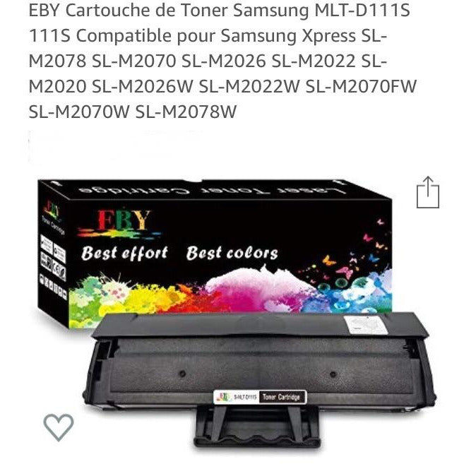 Toner noir compatible D111s 1000p -40% - GEO Gabon Shop Online 