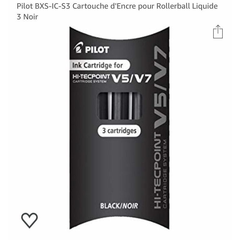 Cartouches encre noire Hi-Tecpoint V5/V7 étui de 3 -33% - GEO Gabon Shop Online 