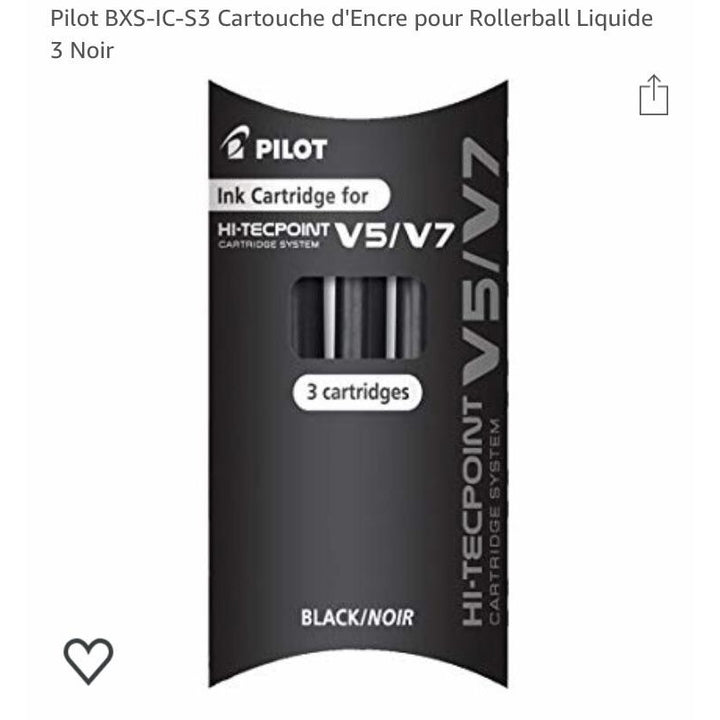 Cartouches encre noire Hi-Tecpoint V5/V7 étui de 3 -33% - GEO Gabon Shop Online 